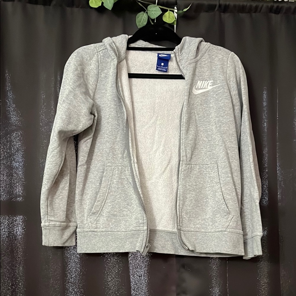 Nike Gray Zip-Up Hoodie